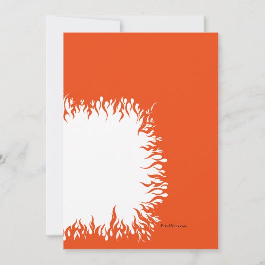 消防士の招待状 招待状 (裏面)