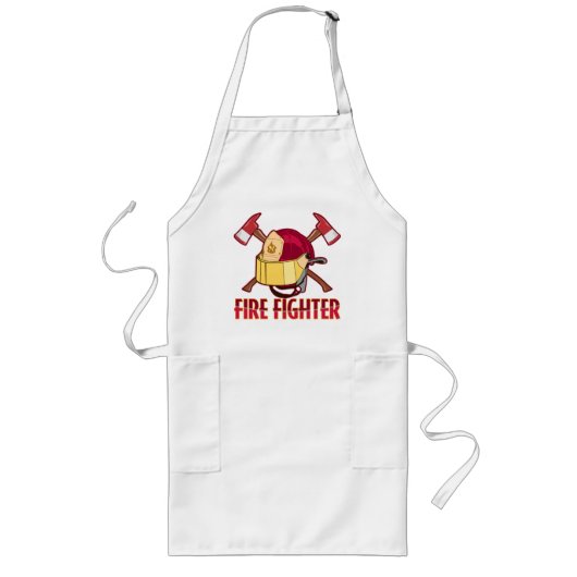 消防士の捧げ物 ロングエプロン (正面)