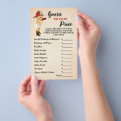 消防士の推測の右の価格赤ちゃんシャワーゲーム チラシ (ハンドル)