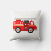 消防士の救助の火の男の子の誕生Statsの記念品 クッション (裏面)