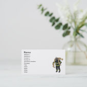 消防士の救助人 名刺 (スタンド正面)