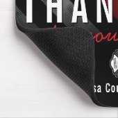 消防士の旗ファースト・レスポンダーありがとう マウスパッド (コーナー)