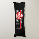 消防士の旗及びFlorianの十字 ボディピロー (正面縦)