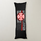 消防士の旗及びFlorianの十字 ボディピロー (裏面 (縦))