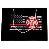 消防士の旗及びFlorianの十字 ラージペーパーバッグ (正面)