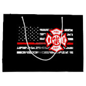 消防士の旗及びFlorianの十字 ラージペーパーバッグ (裏面)