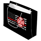 消防士の旗及びFlorianの十字 ラージペーパーバッグ (正面アングル)