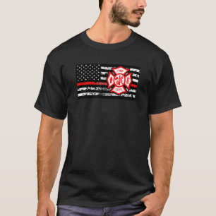 消防士の旗及びFlorianの十字 Tシャツ