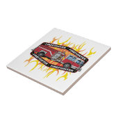 消防士の普通消防車 タイル (側面)