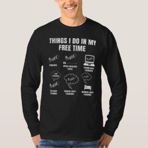 消防士の暇な時にやること Tシャツ