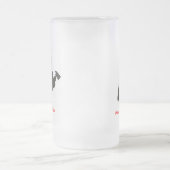 消防士の曇らされたビールのジョッキ フロストグラスビールジョッキ (中央)