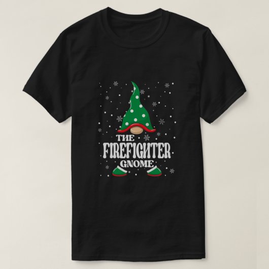 消防士の格言クリスマスパジャママッチングFa Tシャツ (デザイン正面)