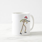 消防士の棒人間 コーヒーマグカップ (正面右)