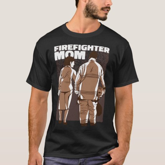 消防士の母ママ Tシャツ (正面)