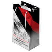 消防士の消防フラグ従業員の認識 スモールペーパーバッグ (裏面アングル)