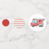 消防士の消防士の子供の誕生日パーティー紙吹雪 コンフェッティ (正面)