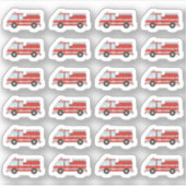 消防士の消防士シフト作業プランナー シール (正面)