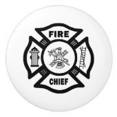 消防士の消防所長 セラミックノブ (正面)