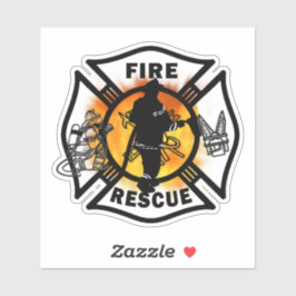 消防士の消防救助デカール シール