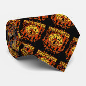 消防士の消防署のバッジおよび旗 ネクタイ (ロール)