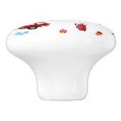 消防士の消防車の消防車の子供たち セラミックノブ (側面)