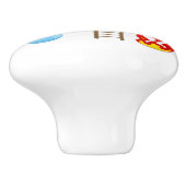 消防士の消防車の消防車の子供たち セラミックノブ (側面)