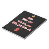 消防士の消防車クリスマスツリー.Png ノートパッド (回転)