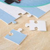 消防士の消防車ブロンドヘアボーイ ジグソーパズル (側面)