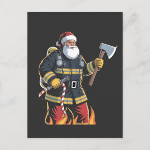 消防士の消防車 クリスマスツリー サンタ クリスマス