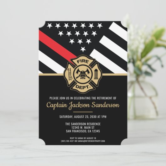 消防士の消防 招待状 (スタンド正面)