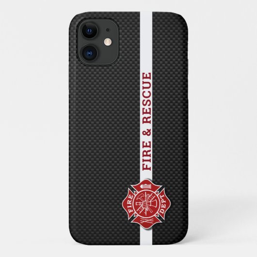 消防士の消防·救助電話ケース Case-Mate iPhoneケース (裏面)