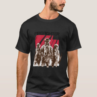 消防士の火とクリスマスのための救助 Tシャツ