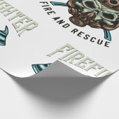 消防士の火と救助 ラッピングペーパー