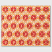 消防士の火災レスキューマルチーズクロス火災 ラッピングペーパー (フラット)