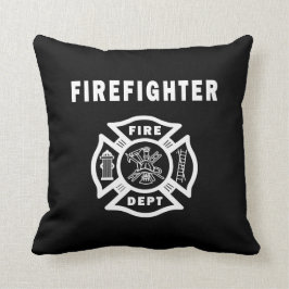 消防士の火Deptのロゴ クッション
