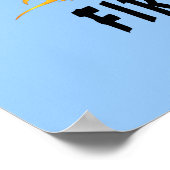 消防士の炎 ポスター (角)