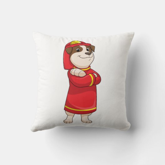 消防士の犬 クッション (裏面)
