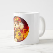 消防士の犬 ジャンボコーヒーマグカップ (正面右)