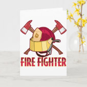 消防士の献上品 カード (黄色い花)