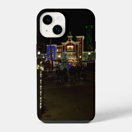消防士の着陸クリスマスiPhoneケース iPhoneケース (裏面)