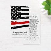 消防士の祈りの言葉カード消防士の卒業ギフト (デスク)