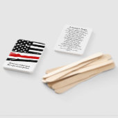 消防士の祈りの言葉カード消防士の卒業ギフト ハンドファン (組立なし)