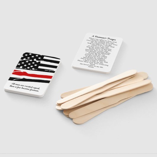 消防士の祈りの言葉カード消防士の卒業ギフト ハンドファン (組立なし)