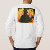 消防士の祈りの言葉感動的信仰炎の炎の愛 Tシャツ (裏面)