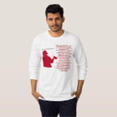 消防士の祈りの言葉感動的信仰炎の炎の愛 Tシャツ (正面フル)