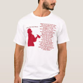 消防士の祈りの言葉感動的信仰炎の炎の愛 Tシャツ (正面)