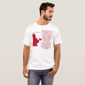 消防士の祈りの言葉感動的信仰炎の炎の愛 Tシャツ (正面フル)