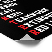 消防士の第一応答者 ポスター (角)