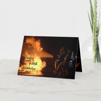 消防士の第18誕生日 カード
