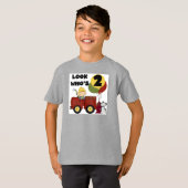 消防士の第2誕生日のTシャツおよびギフト Tシャツ (正面フル)